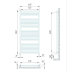 Electric heated towel rail Polywarm Ei 27/60 ITHAKA Sensor Wi-Fi