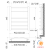 Suport electric încălzit pentru prosoape tip uscare Polywarm EG6/55