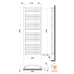 Water heated towel rail Polywarm WG25/55