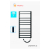 Електрична рушникосушка сухого типу Polywarm EU11/55 чорна Sensor Wi-Fi